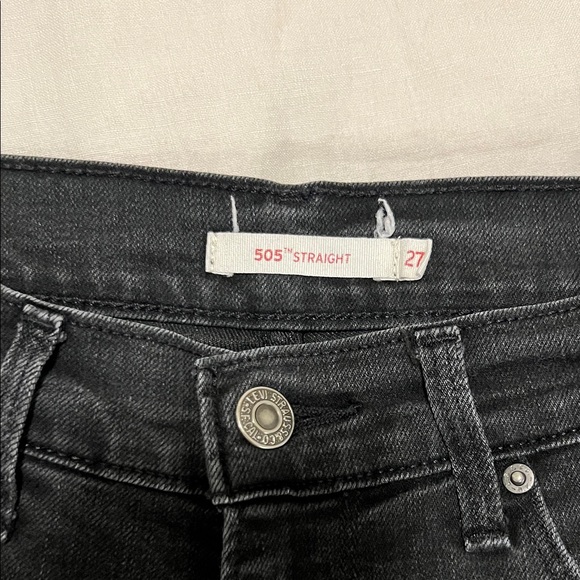 Levi's Denim - Levi's 505 Straight “Faded Black” Jeans